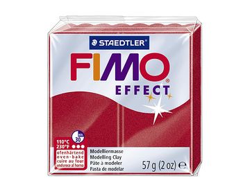 Modelovací hmota FIMO Effect 56g - metalická rubínová