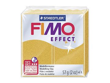 Modelovací hmota FIMO Effect 56g - metalická zlatá