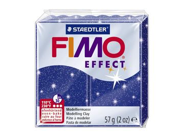 Modelovací hmota FIMO Effect 56g - modrá s glitry