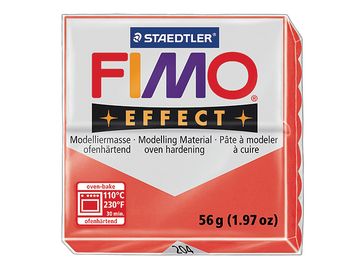Modelovací hmota FIMO Effect 56g - průhledná červená