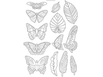 Flexibilní odlévací forma A4 - listy a motýly