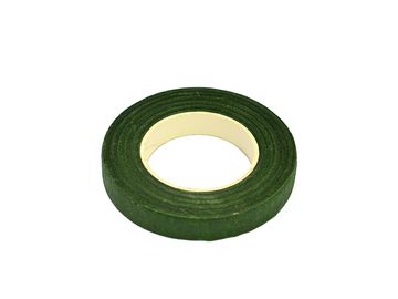 Floristická fixační páska 12mm - tmavě zelená - jehličí