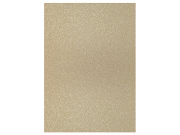 Glitrovaný papír 200g - světlý zlatý