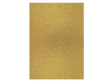 Glitrovaný papír 200g - tmavě zlatý