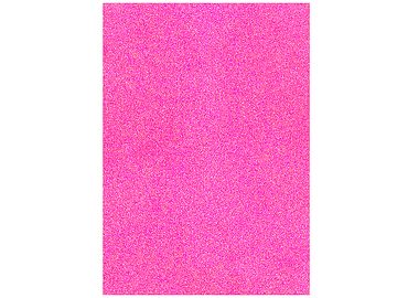 Glitrovaný papír NEON 200g - růžový