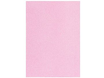 Glitrovaný papír PASTEL 200g - růžový