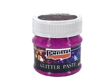 Glitter Pasta Pentart 50ml - magenta růžová
