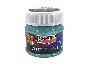 Glitter Pasta Pentart 50ml - světle zelená