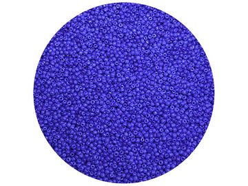 Korálky Rokajl 2mm 20g - neprůhledné - tmavě modré