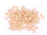 Korálky Rokajl 2mm 20g - perleťové meruňkové