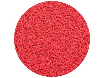 Korálky Rokajl 3mm 20g - neprůhledné - jasné červené