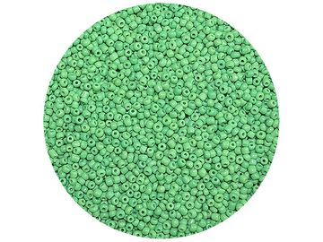 Korálky Rokajl 3mm 20g - neprůhledné - zelené