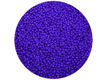 Korálky Rokajl 3mm 20g - neprůhledné - tmavě modré