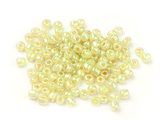Korálky Rokajl 3mm 20g - perleťové žluté