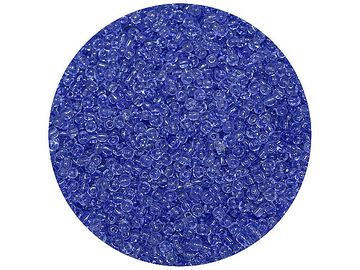 Korálky Rokajl 3mm 20g - průhledné - modré