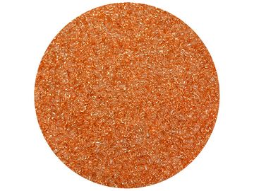 Korálky Rokajl 3mm 20g - průhledné - oranžové