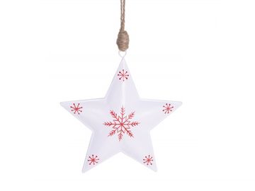 Kovová vánoční dekorace 14cm - hvězda