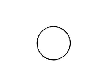 Kovový kruh - základ na věnec/lapač snů 10cm - černý