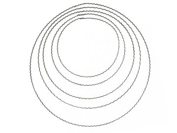 Kovový kruh - základ na věnec/lapač snů 15cm vlnkovaný RH