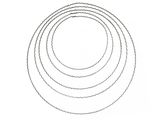 Kovový kruh - základ na věnec/lapač snů 18cm vlnkovaný RH