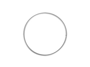 Kovový kruh - základ na věnec/lapač snů 20cm - stříbrný