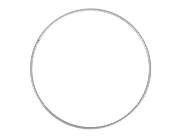 Kovový kruh - základ na věnec/lapač snů 25cm - stříbrný