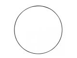 Kovový kruh - základ na věnec/lapač snů 30cm - černý
