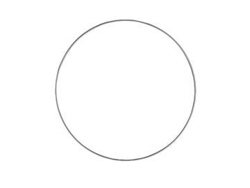 Kovový kruh - základ na věnec/lapač snů 30cm - stříbrný