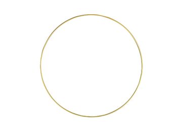 Kovový kruh - základ na věnec/lapač snů 30cm - zlatý