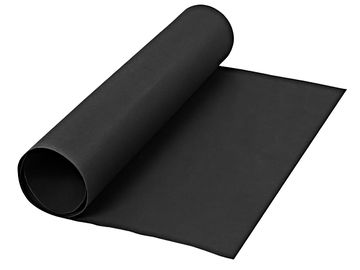 Kožený papír na šití 1m - černý
