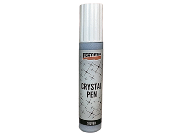 Krystalové pero PENTART 30ml - stříbrné