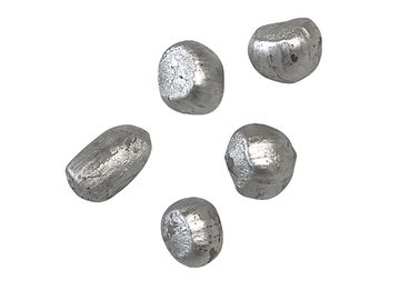 Lískové oříšky metalické 5ks - stříbrné