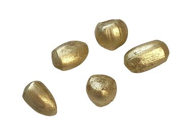 Lískové oříšky metalické 5ks - zlaté