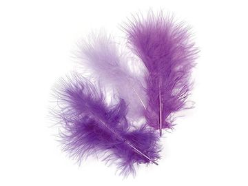 Marabu peříčka - 15ks - fialové (orchidej)