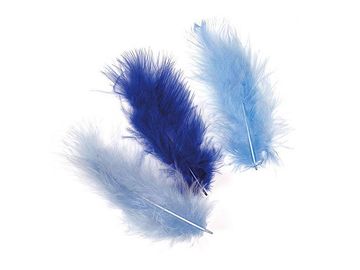 Marabu peříčka - 15ks - modré