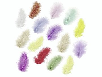 Marabu peříčka 15ks - pastelový mix