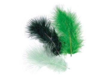 Marabu peříčka - 15ks - tmavě zelené