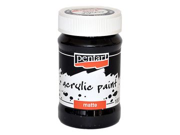Matná akrylová barva Pentart - 100ml - černá
