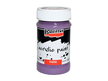 Matná akrylová barva Pentart - 100ml - fialová