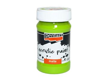Matná akrylová barva Pentart 100ml - jablečná zelená