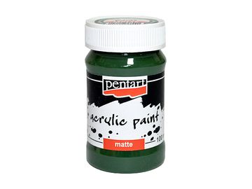 Matná akrylová barva Pentart - 100ml - jedlová zelená