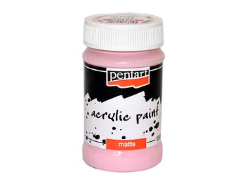 Matná akrylová barva PENTART 100ml - růžová