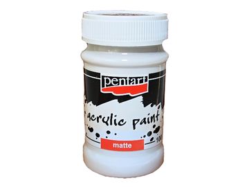 Matná akrylová barva PENTART 100ml - titanová bílá