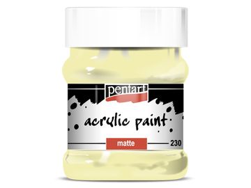 Matná akrylová barva PENTART 230 ml - máslová