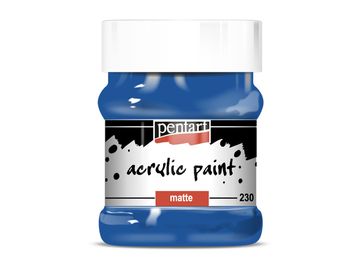 Matná akrylová barva PENTART 230ml - modrá