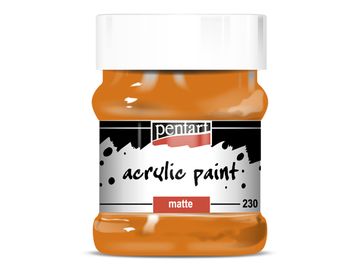 Matná akrylová barva PENTART 230 ml - oranžová