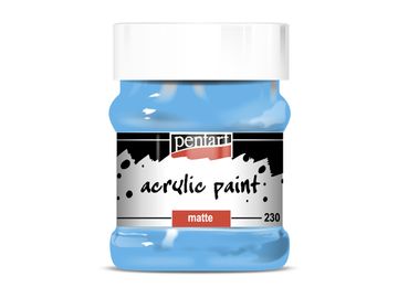 Matná akrylová barva PENTART 230ml - světle modrá