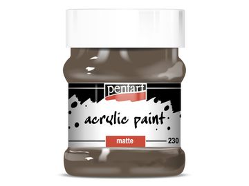 Matná akrylová barva PENTART 230 ml - zemitá hnědá