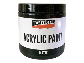 Matná akrylová barva PENTART 500ml - černá