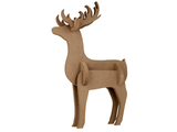 MDF dřevěná dekorace ARTEMIO 40x27cm - skládací jelen